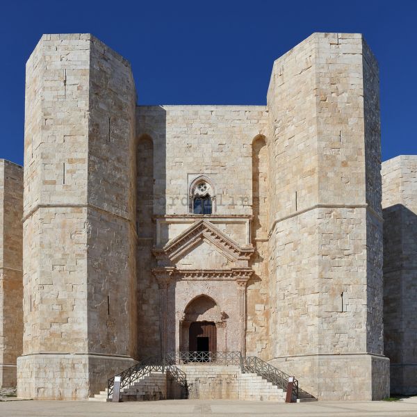 Castel del Monte, Frederick II's octagonal castle, alone on its hill in the Murge, Puglia